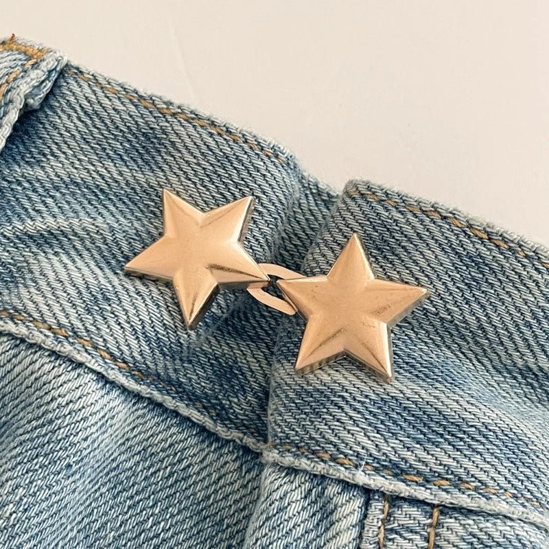 Five-pointed Star Belt Buckle Pants Waist Of Trousers Tightening Artifact