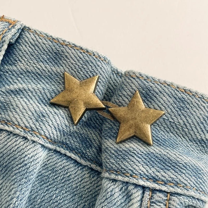 Five-pointed Star Belt Buckle Pants Waist Of Trousers Tightening Artifact