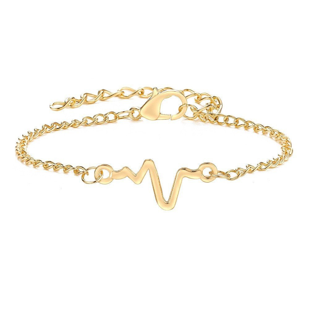 Guoxiu New Ins Simple ECG Lightning Bracelet